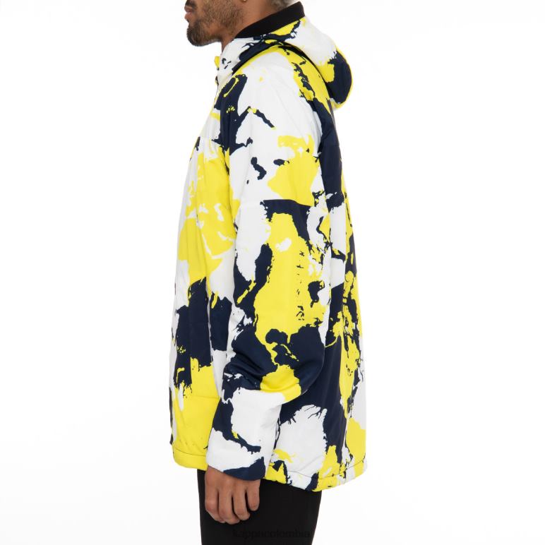 Kappa hombres chaqueta de esquí 6cento 660f azul amarillo B8N4D83