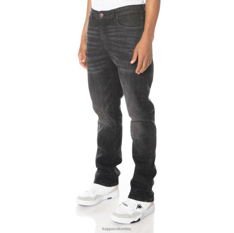 Kappa hombres auténtico jean azul azabache negro B8N4D280