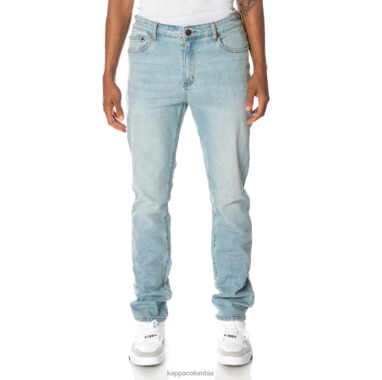 Kappa hombres auténtico jean azul lavado ligero B8N4D279