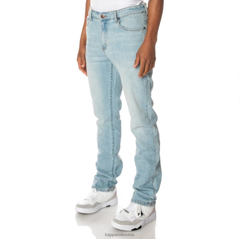 Kappa hombres auténtico jean azul lavado ligero B8N4D279