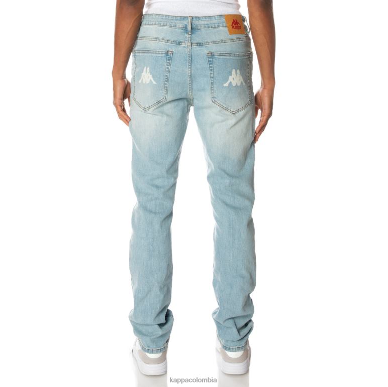 Kappa hombres auténtico jean azul lavado ligero B8N4D279