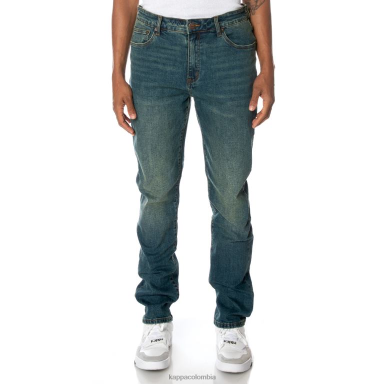 Kappa hombres auténtico jean azul lavado medio B8N4D282