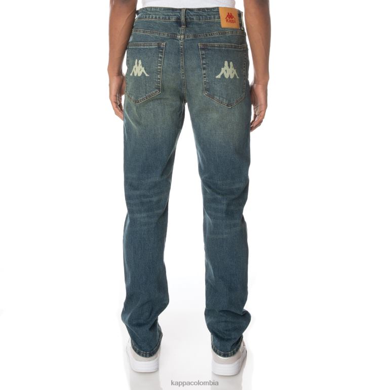 Kappa hombres auténtico jean azul lavado medio B8N4D282