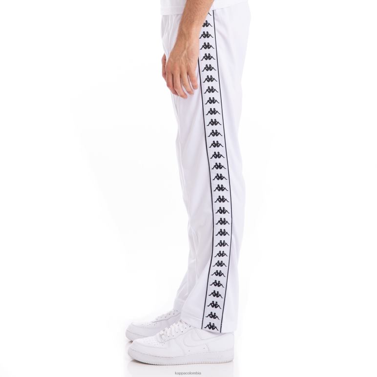 Kappa hombres pantalones deportivos 222 banda astoriazz blanco negro B8N4D39