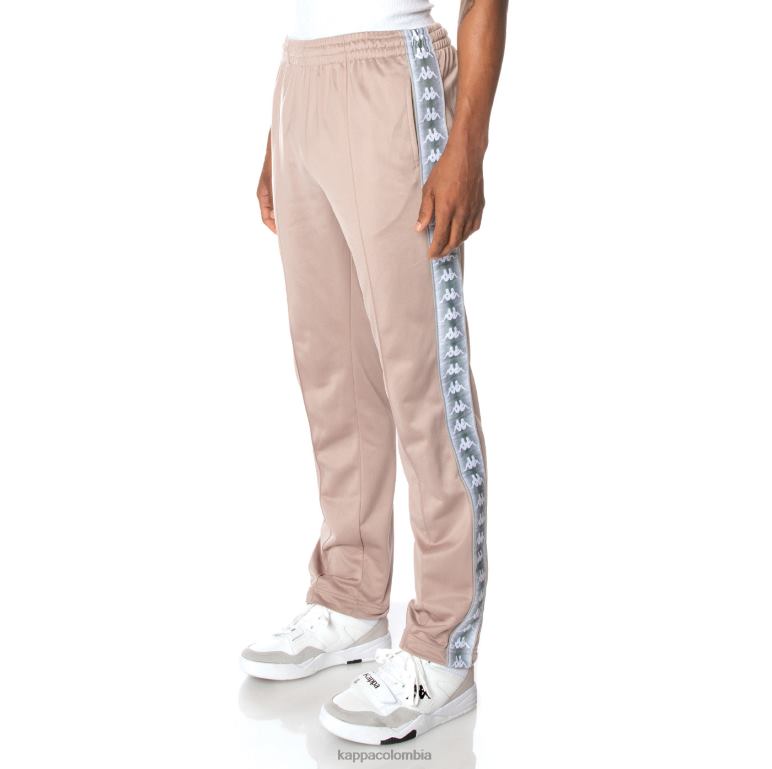 Kappa hombres pantalones deportivos 222 banda king beige B8N4D16