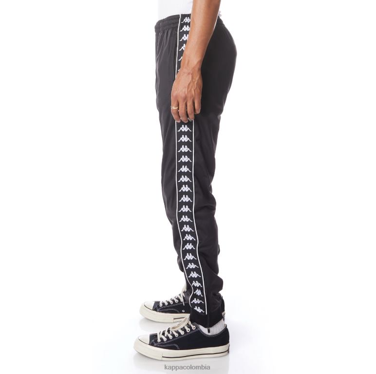 Kappa hombres pantalones deportivos 222 banda rastoriazz humo negro blanco B8N4D23