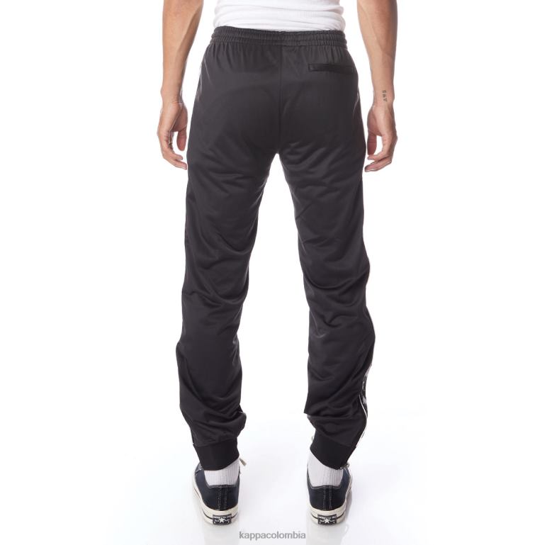 Kappa hombres pantalones deportivos 222 banda rastoriazz humo negro blanco B8N4D23