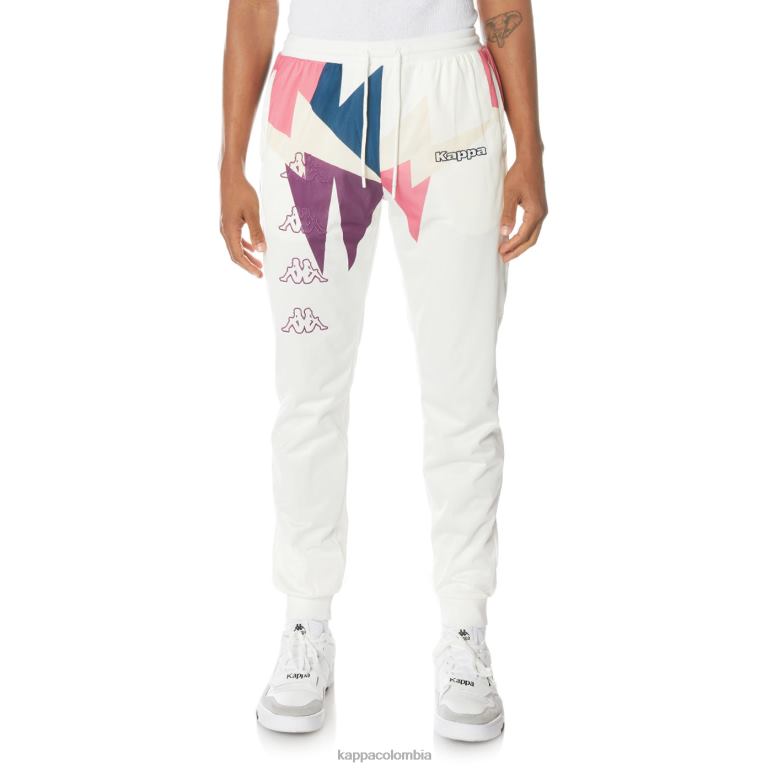 Kappa hombres pantalones deportivos con logo blanco B8N4D22