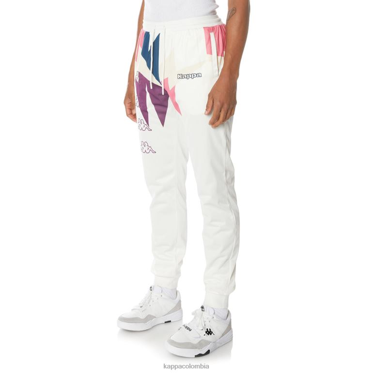 Kappa hombres pantalones deportivos con logo blanco B8N4D22