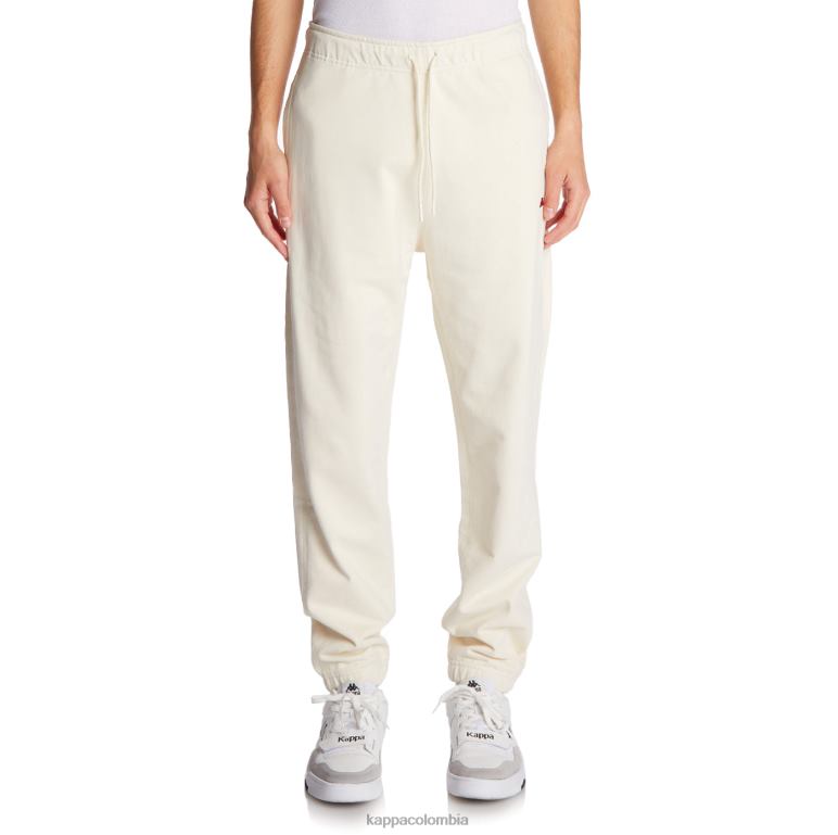 Kappa hombres bata giovani aurion pantalones deportivos crema B8N4D69