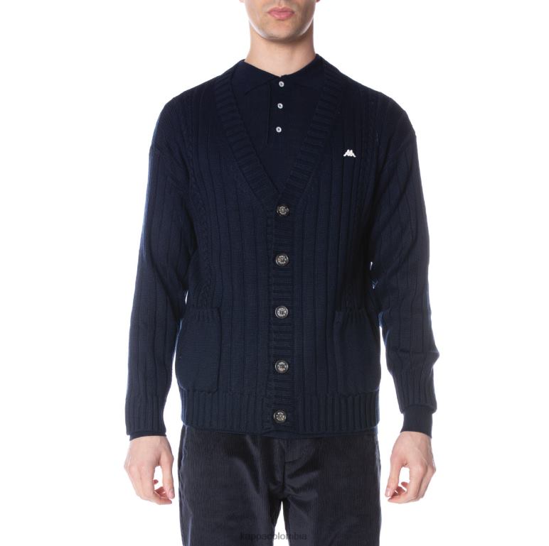 Kappa hombres bata giovani achird cardigan Armada B8N4D101