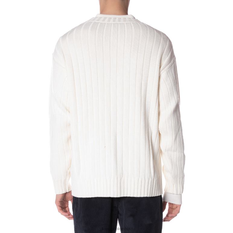 Kappa hombres bata giovani achird cardigan crema B8N4D102