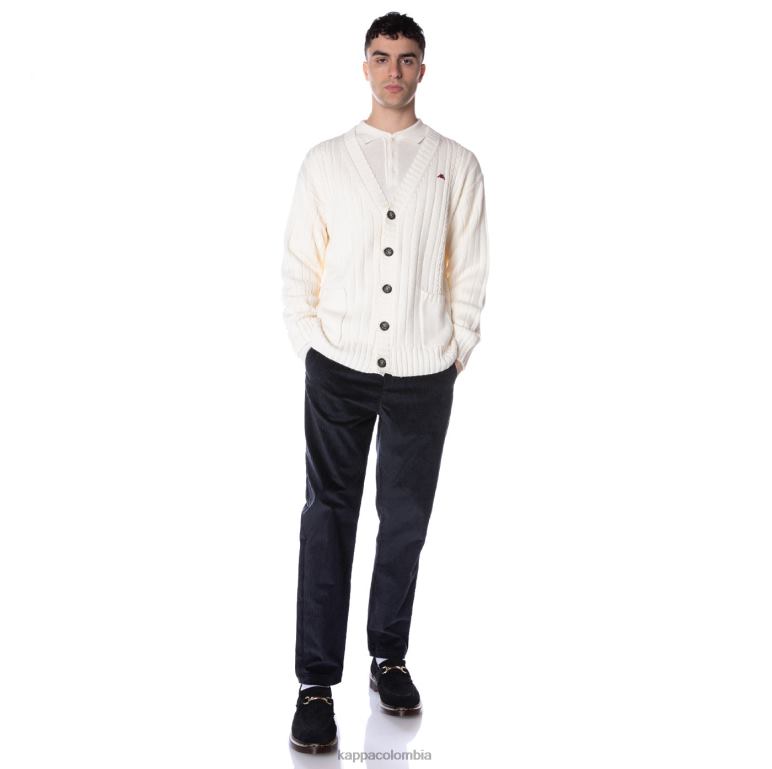 Kappa hombres bata giovani achird cardigan crema B8N4D102