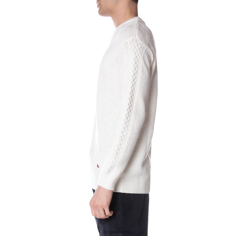 Kappa hombres bata giovani acrab jersey crema B8N4D98