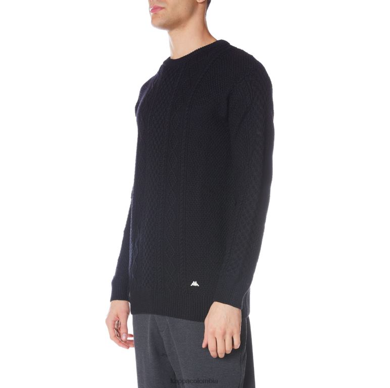 Kappa hombres bata giovani acrab jersey negro B8N4D97