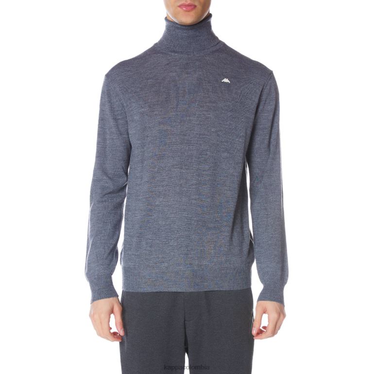 Kappa hombres bata giovani deiron cuello alto gris claro B8N4D94