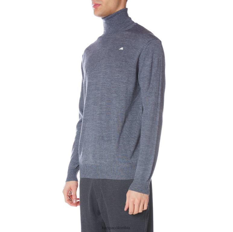 Kappa hombres bata giovani deiron cuello alto gris claro B8N4D94