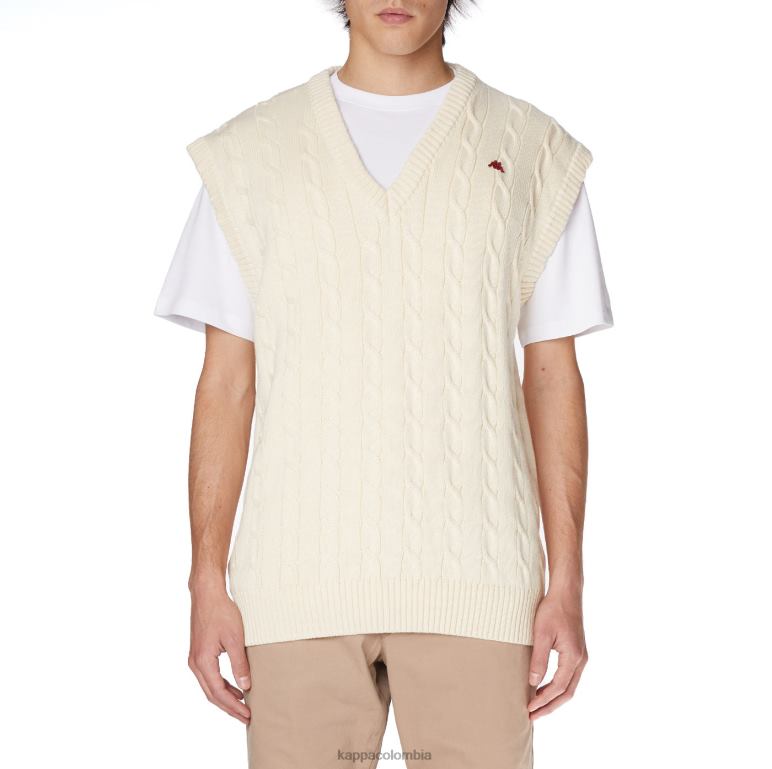 Kappa hombres bata giovani nembus chaleco crema B8N4D91