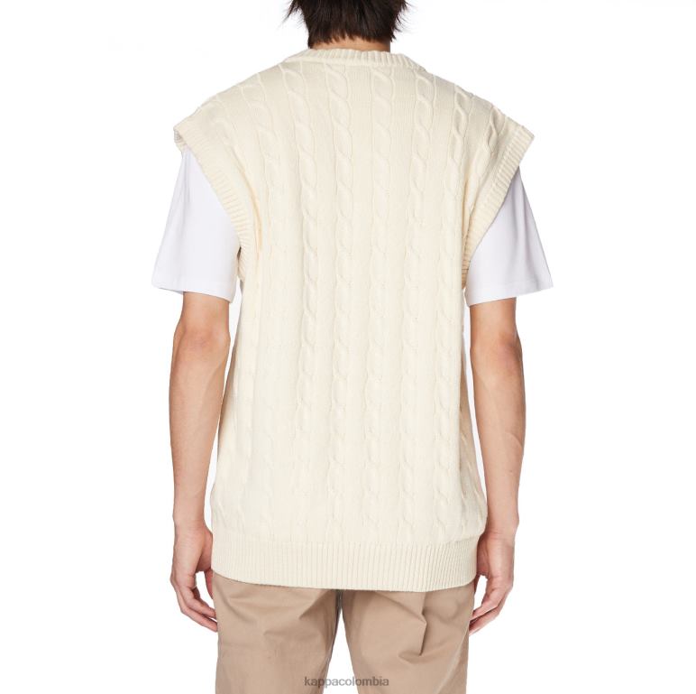 Kappa hombres bata giovani nembus chaleco crema B8N4D91