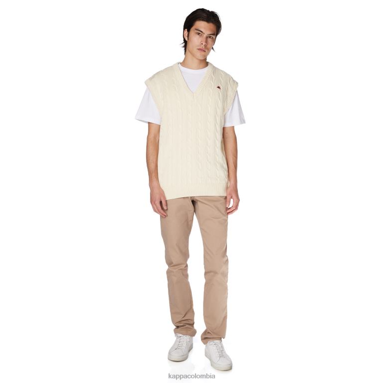 Kappa hombres bata giovani nembus chaleco crema B8N4D91