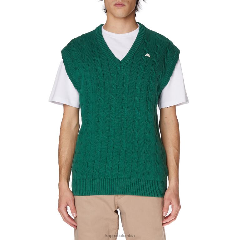 Kappa hombres bata giovani nembus chaleco verde B8N4D92
