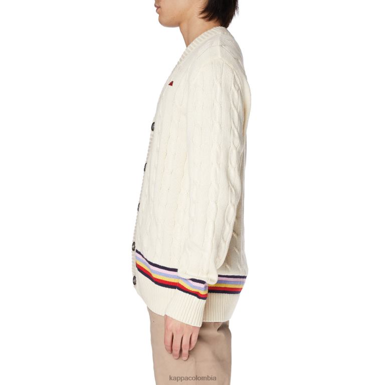 Kappa hombres bata giovani nihal cardigan crema B8N4D88