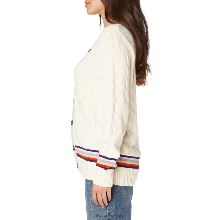 Kappa hombres bata giovani nihal cardigan crema B8N4D88