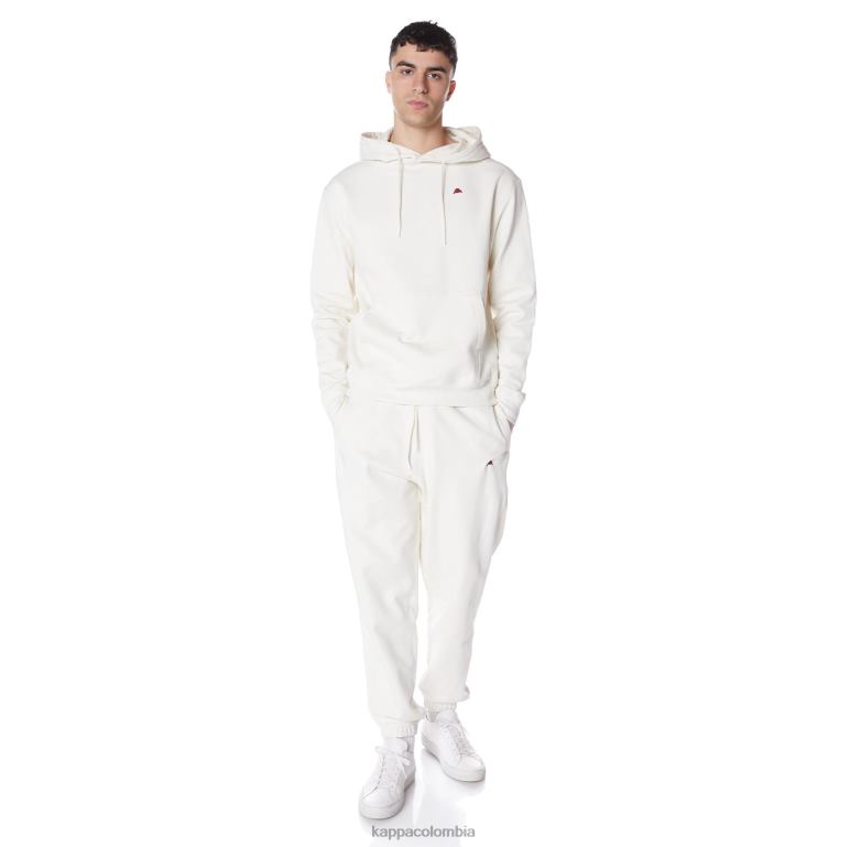 Kappa hombres bata giovani gramys sudadera con capucha crema B8N4D48