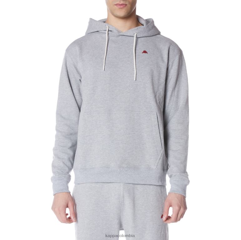 Kappa hombres bata giovani gramys sudadera con capucha gris claro B8N4D47