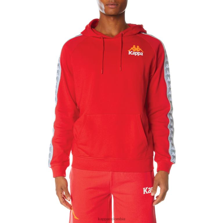 Kappa hombres sudadera con capucha 222 banda solgo rojo B8N4D40