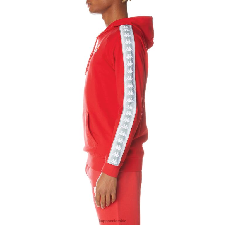 Kappa hombres sudadera con capucha 222 banda solgo rojo B8N4D40