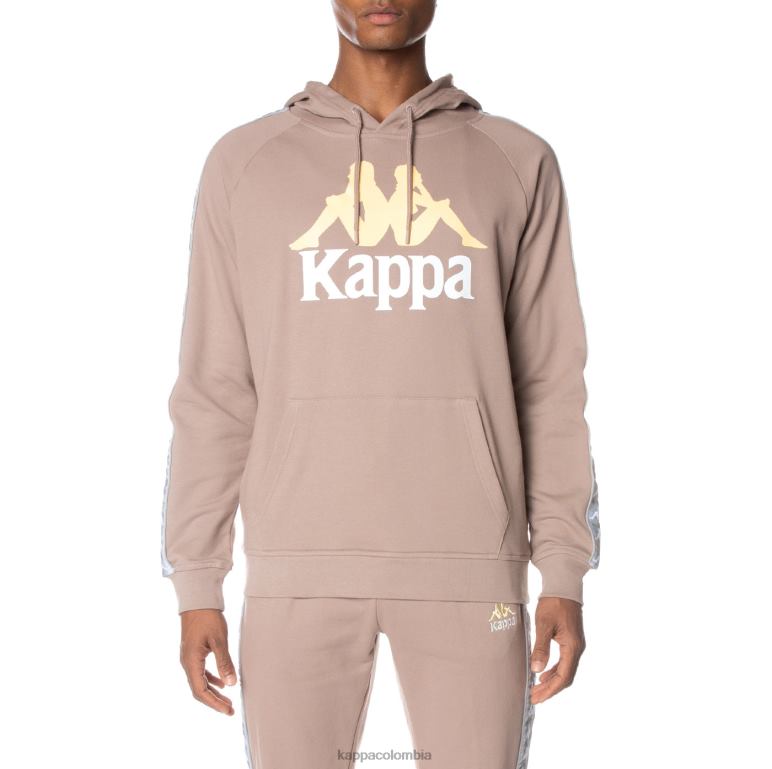 Kappa hombres sudadera con capucha 222 banda soltium beige B8N4D42