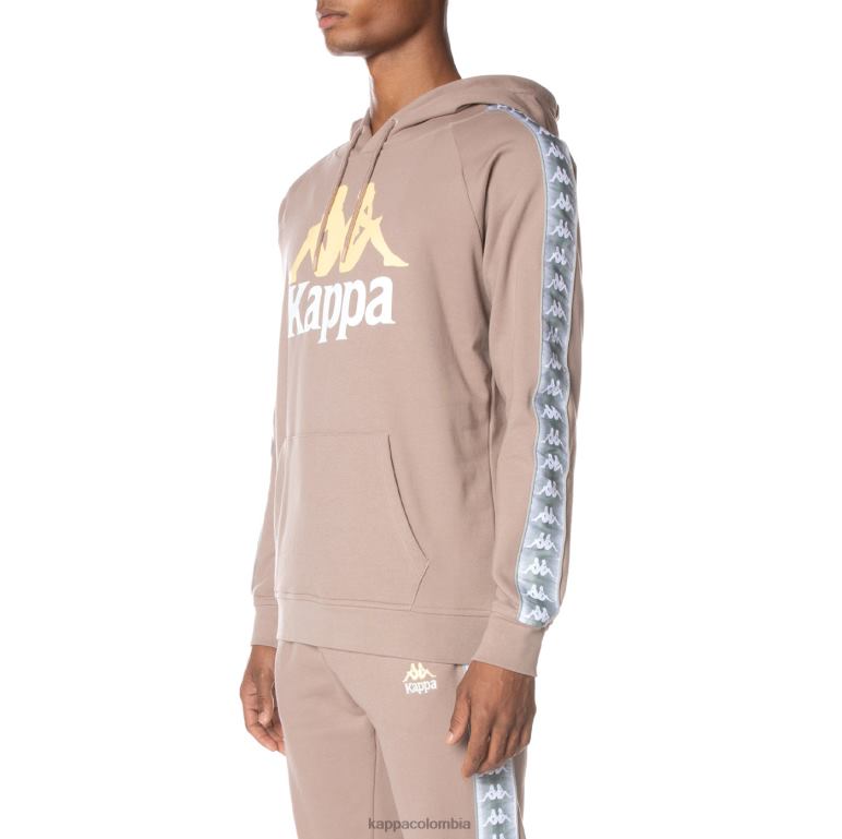 Kappa hombres sudadera con capucha 222 banda soltium beige B8N4D42