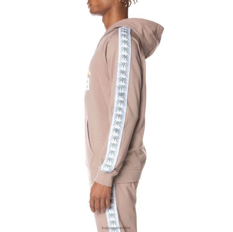Kappa hombres sudadera con capucha 222 banda soltium beige B8N4D42
