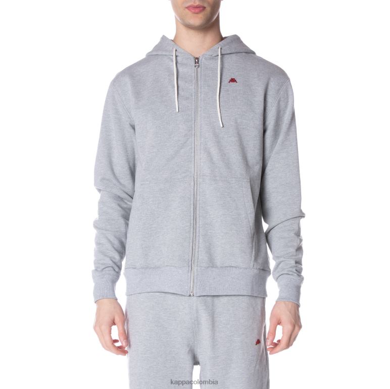 Kappa hombres sudadera robe giovani portos gris claro B8N4D52