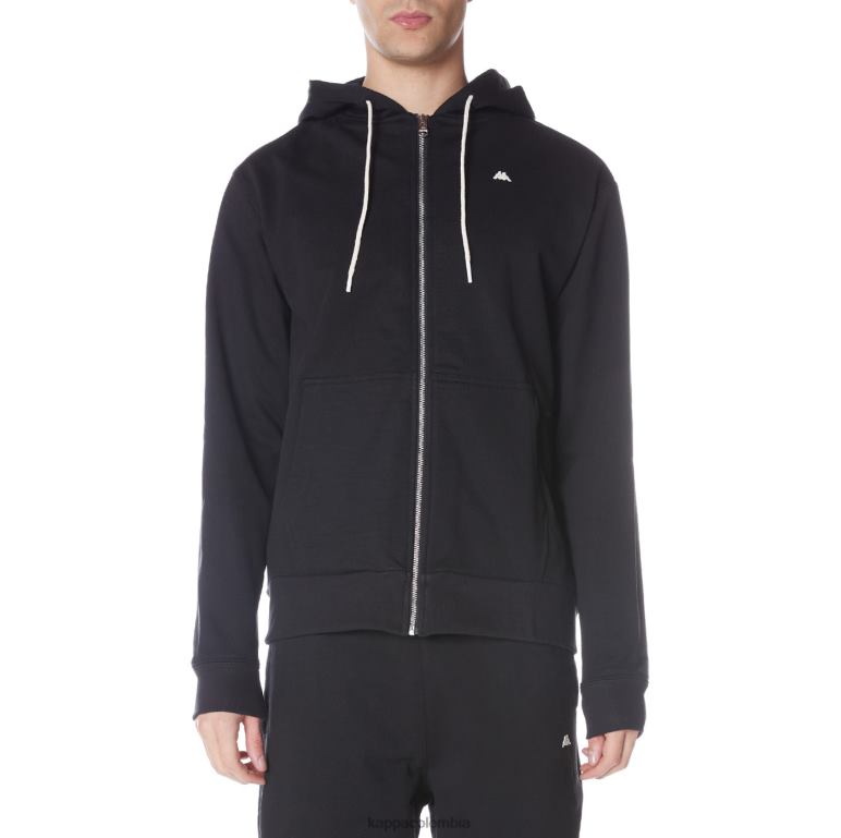 Kappa hombres sudadera robe giovani portos negro B8N4D51
