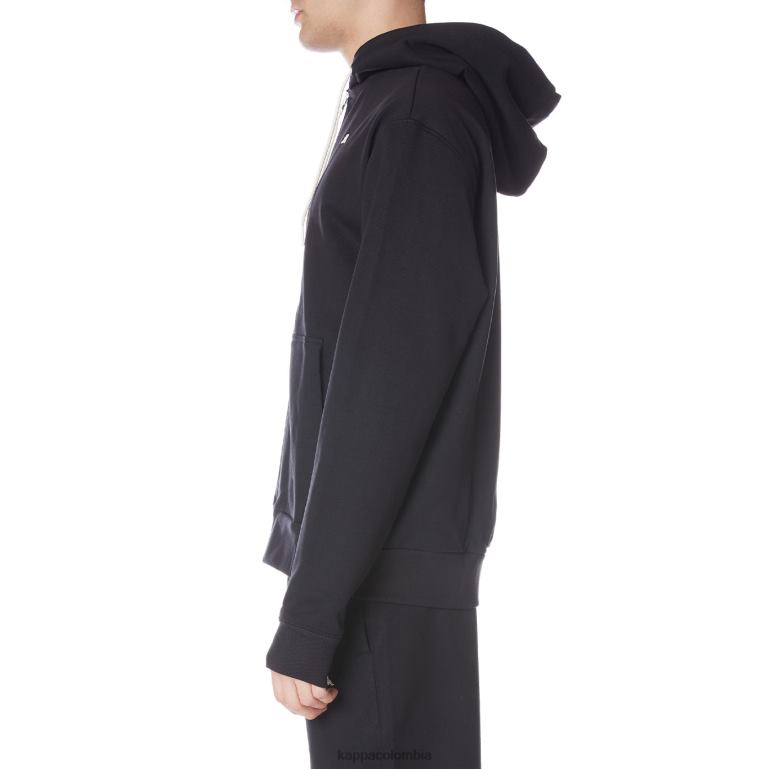 Kappa hombres sudadera robe giovani portos negro B8N4D51