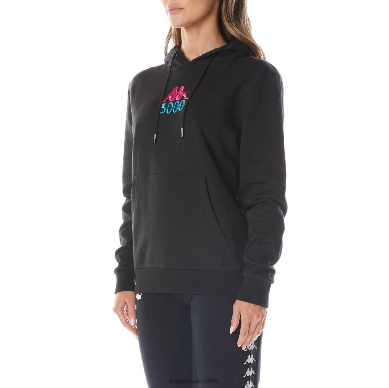 Kappa hombres sudaderas con capucha de gumball gazes negro B8N4D57
