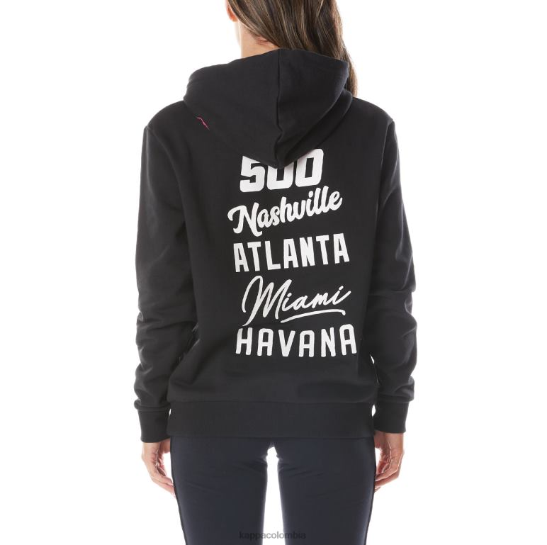 Kappa hombres sudaderas con capucha de gumball gazes negro B8N4D57