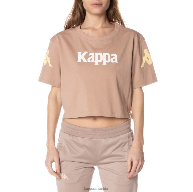 Kappa mujer camiseta autentica de leche beige B8N4D383