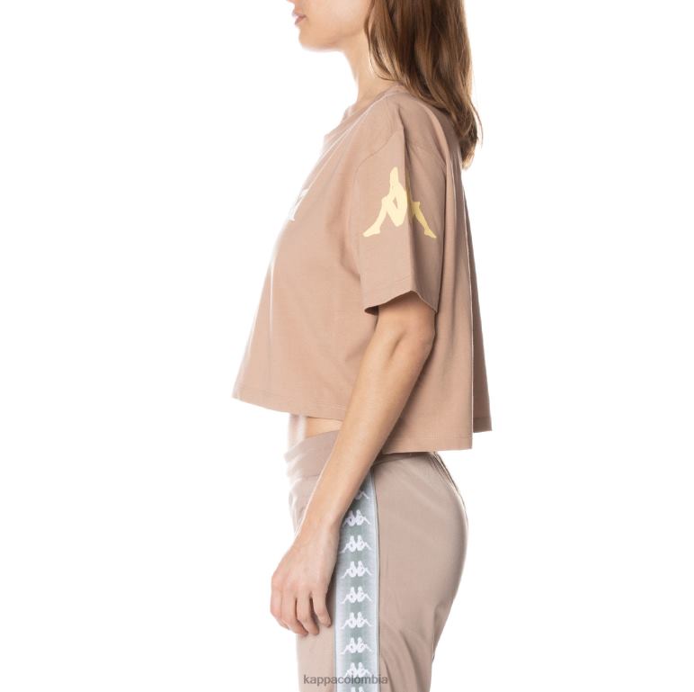 Kappa mujer camiseta autentica de leche beige B8N4D383