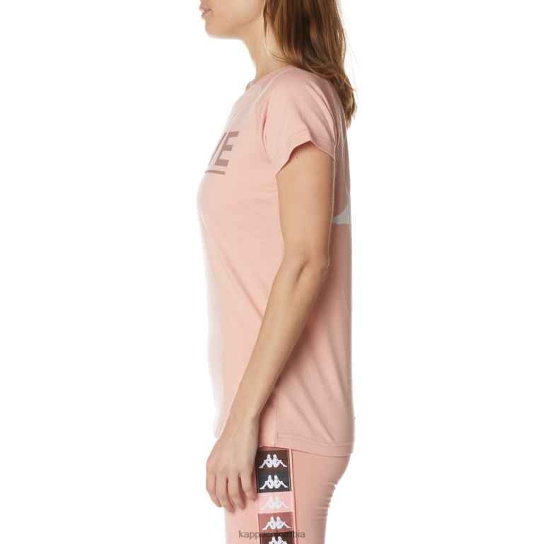 Kappa mujer camiseta autentica gornicza rosa B8N4D379