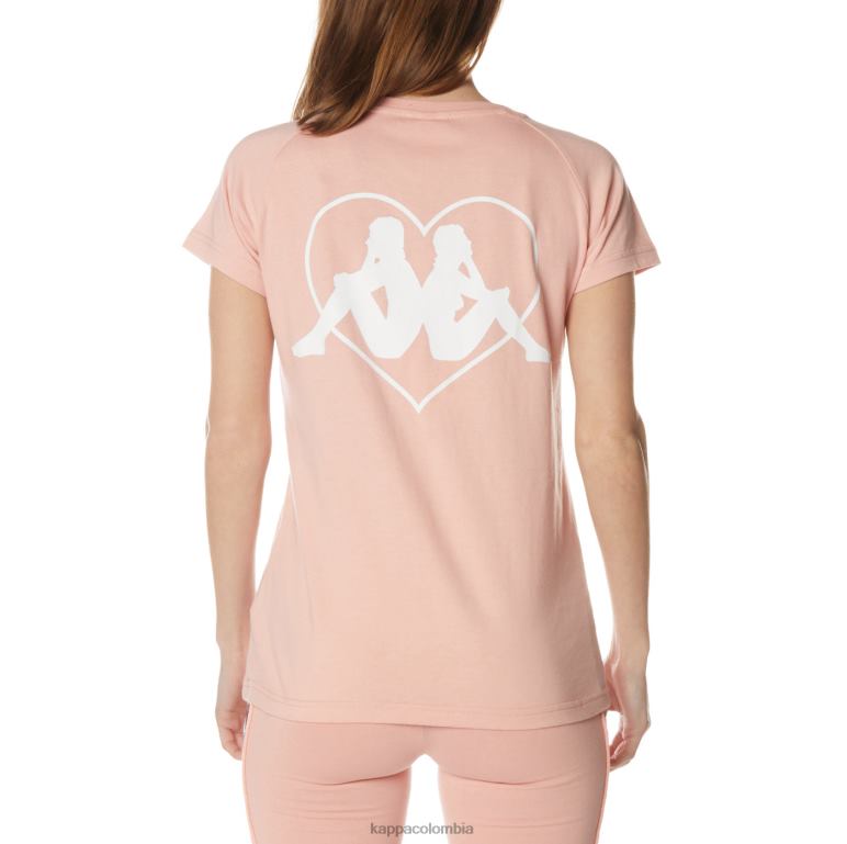 Kappa mujer camiseta autentica gornicza rosa B8N4D379