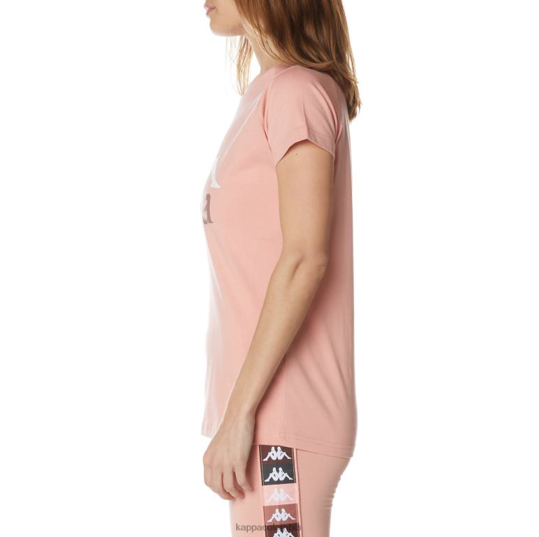 Kappa mujer camiseta westessi auténtica rosa B8N4D377