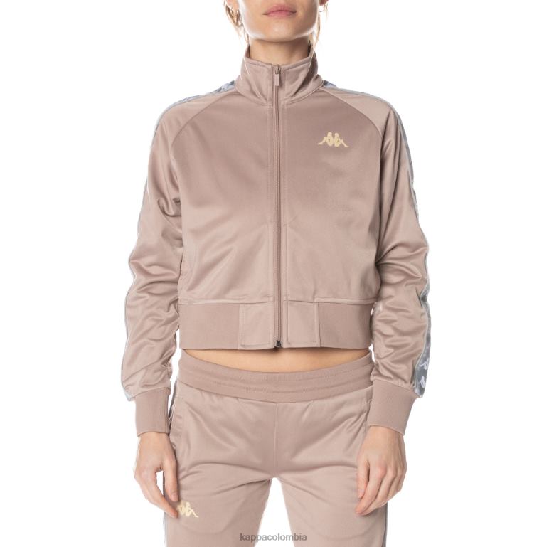 Kappa mujer chaqueta deportiva casper 222 banda beige B8N4D366