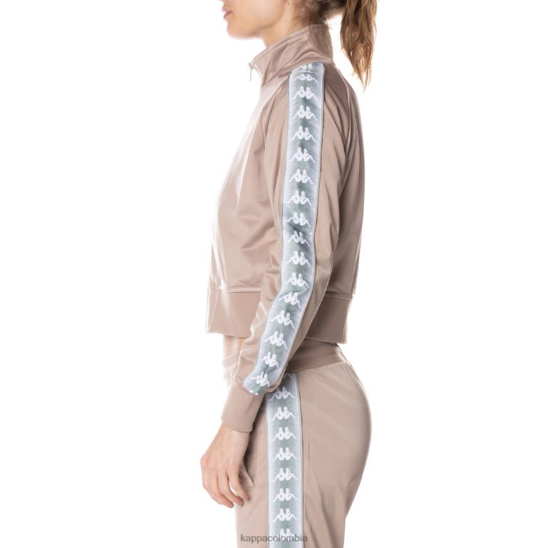 Kappa mujer chaqueta deportiva casper 222 banda beige B8N4D366