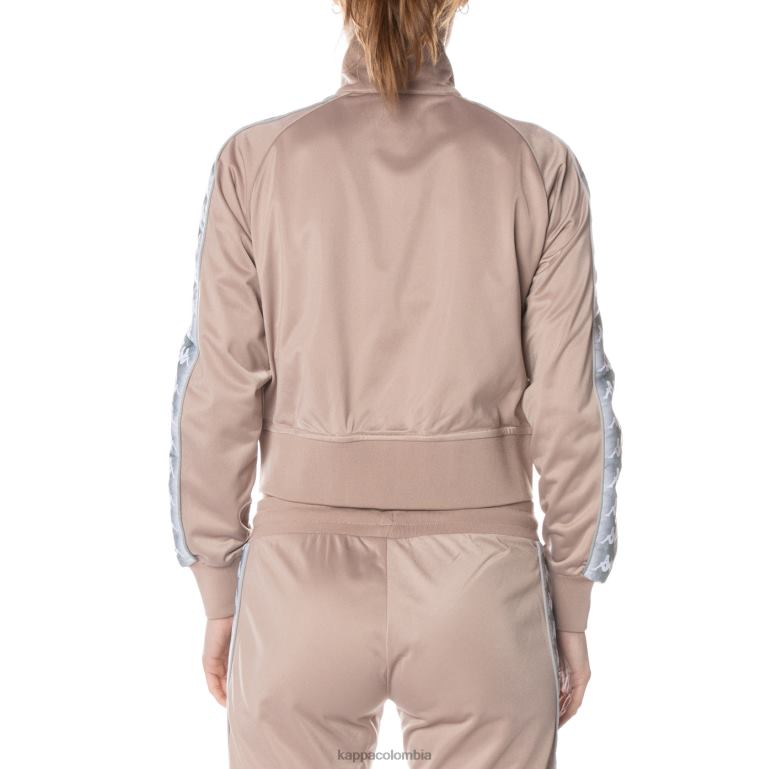 Kappa mujer chaqueta deportiva casper 222 banda beige B8N4D366