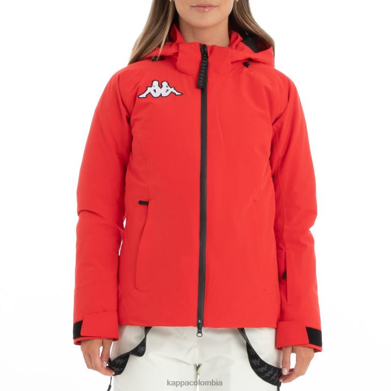 Kappa mujer chaqueta de esquí 6cento 610 rojo B8N4D375