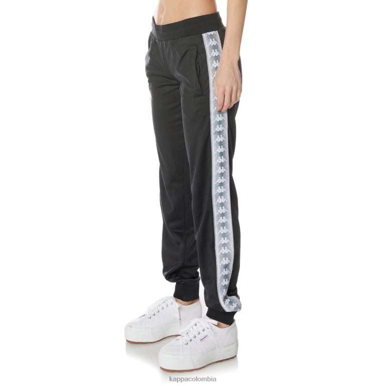 Kappa mujer pantalones deportivos 222 banda gastoria negro azabache B8N4D368