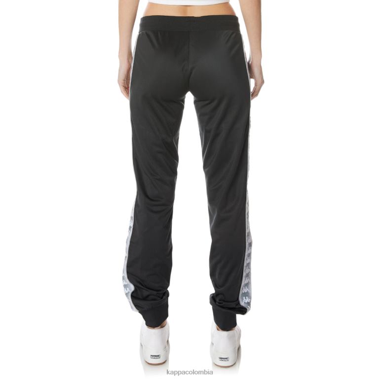 Kappa mujer pantalones deportivos 222 banda gastoria negro azabache B8N4D368